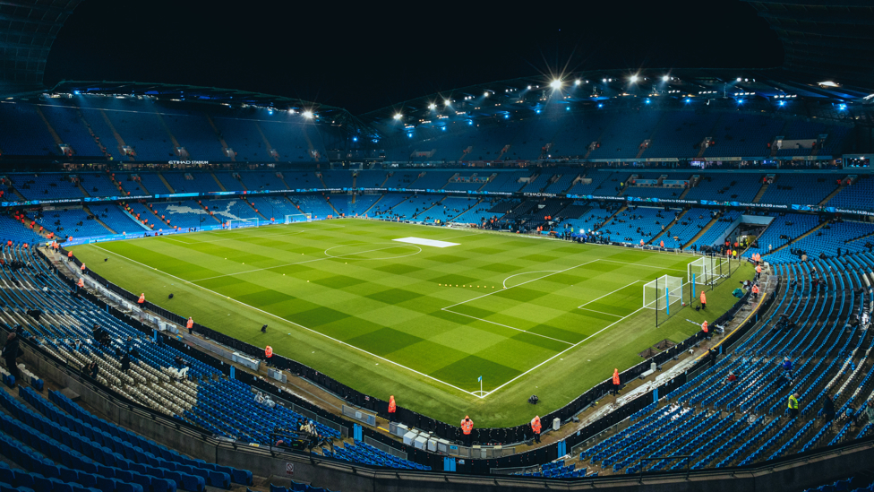 HOME : The Etihad looking as beautiful as always ahead of Nottingham Forest's visit.