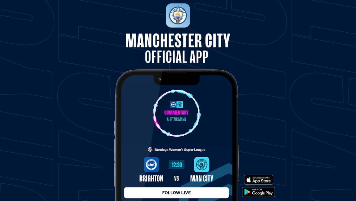 How to follow Brighton v City on our official app