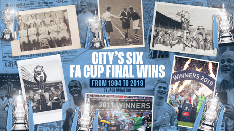 City’s six FA Cup final victories so far

