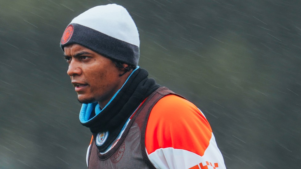 WRAPPED UP WARM : Manuel Akanji won't be deterred by the gloomy Manchester weather.