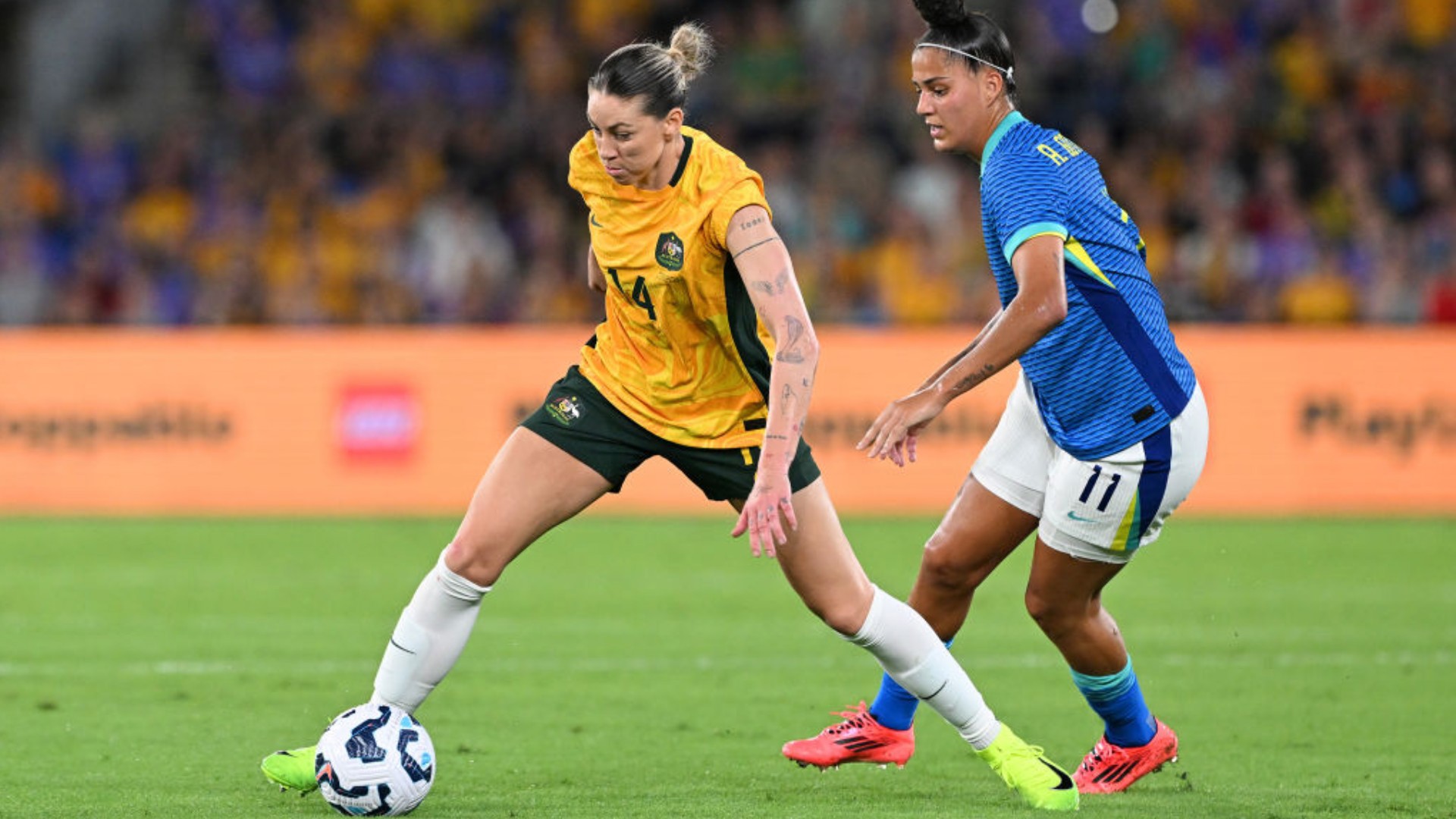 VISION ON: Alanna Kennedy looks to drive Australia forward.