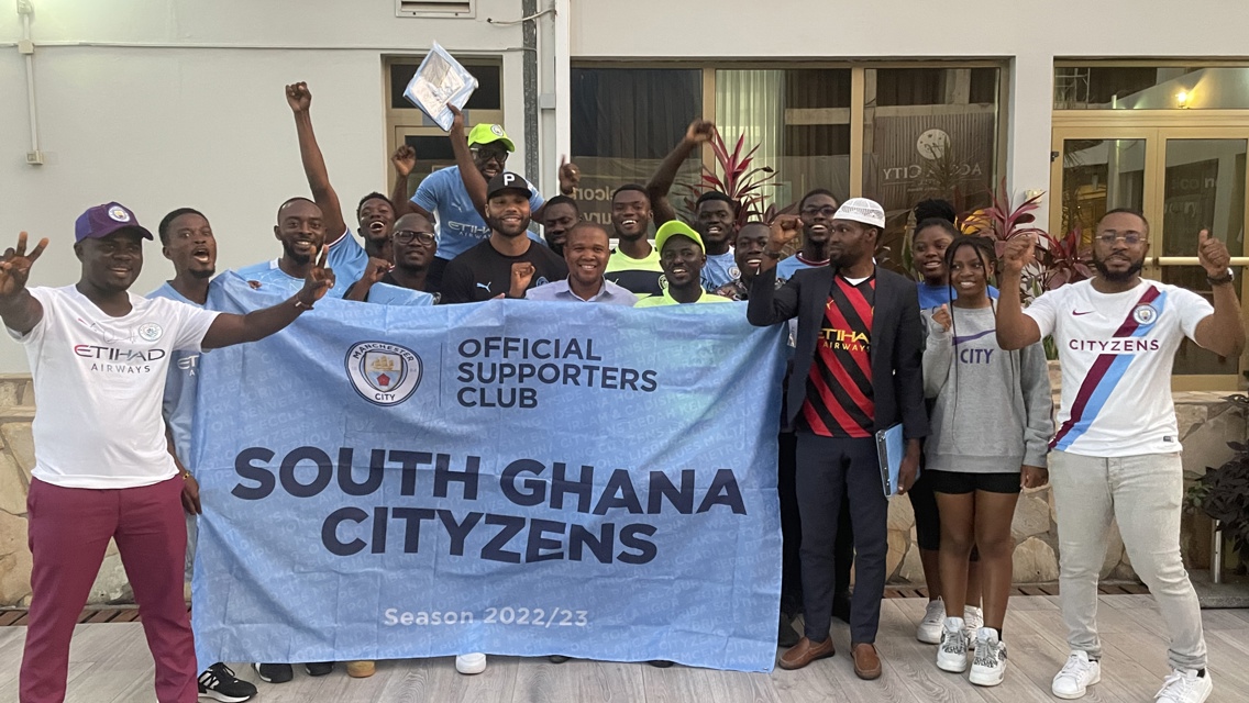 Lescott meets South Ghana Cityzens!