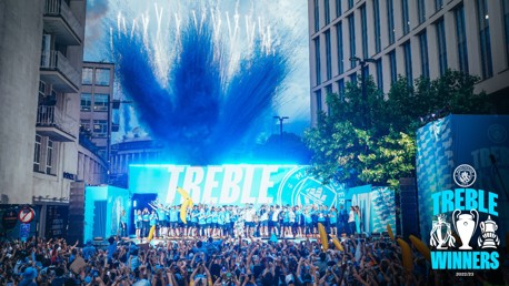 Watch: The best of City's Treble winners' celebration parade