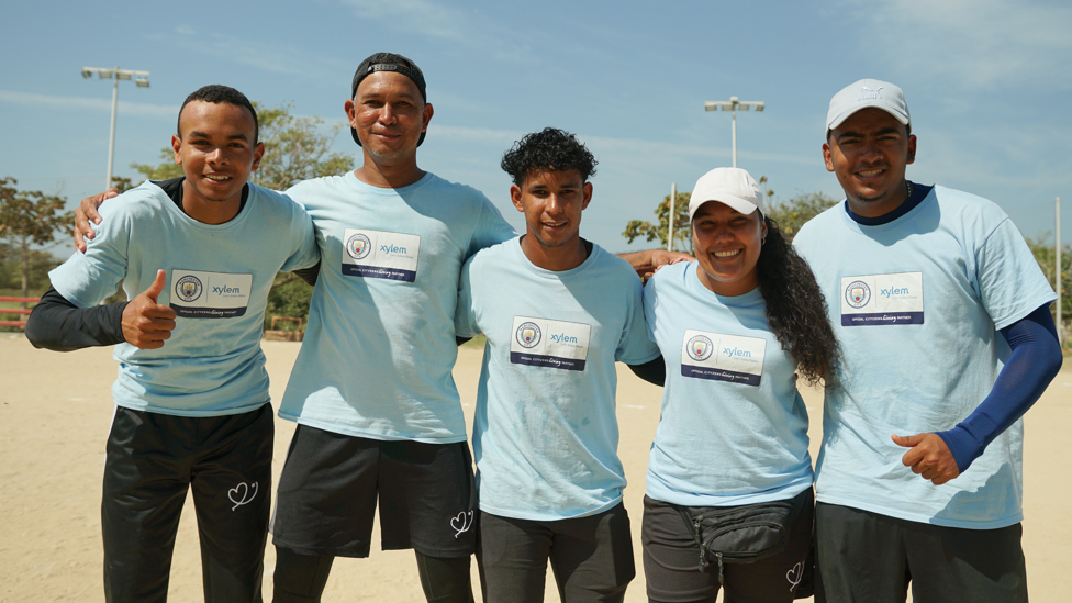 YOUNG LEADERS : The project is led by young community coaches who receive training by Manchester City coaches 