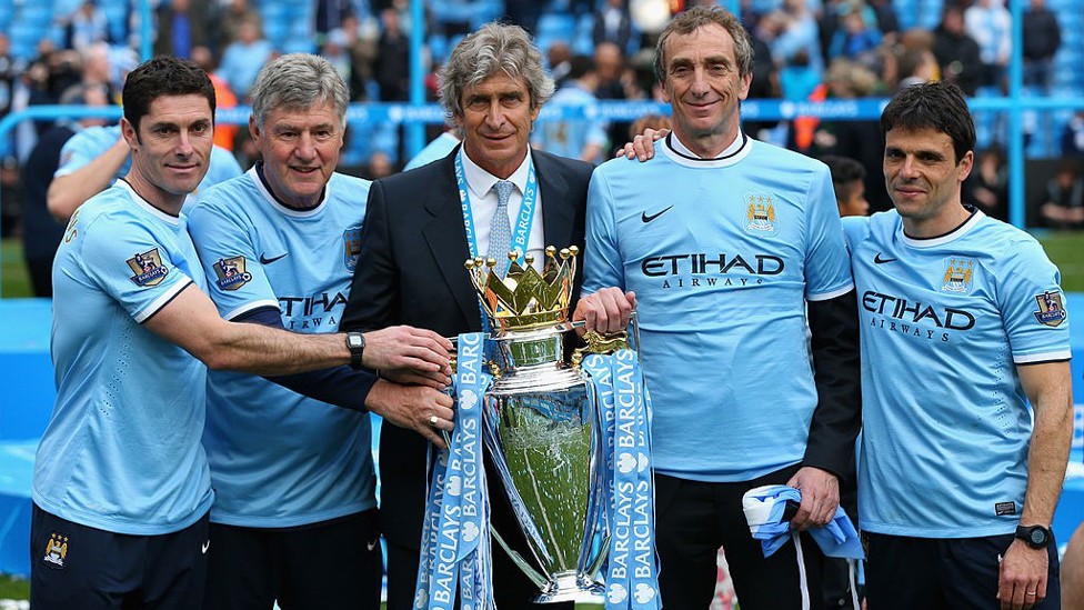 May 2014 : Manuel Pellegrini guides City to a second Premier League title.