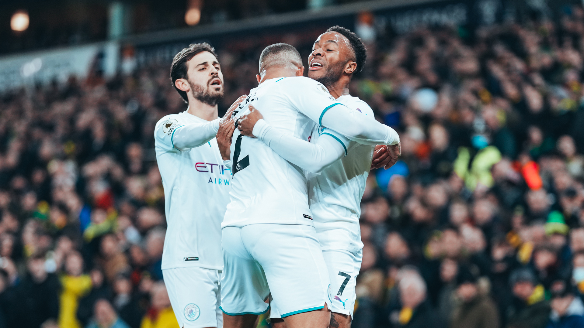  Sterling scores hat-trick as City produce fine display to move 12 clear