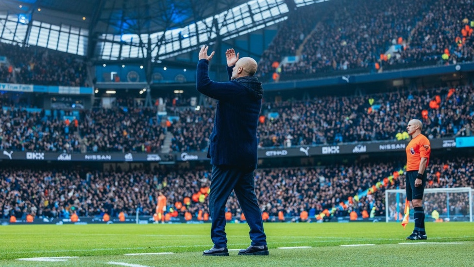 THE BOSS: Supporting on the touchline