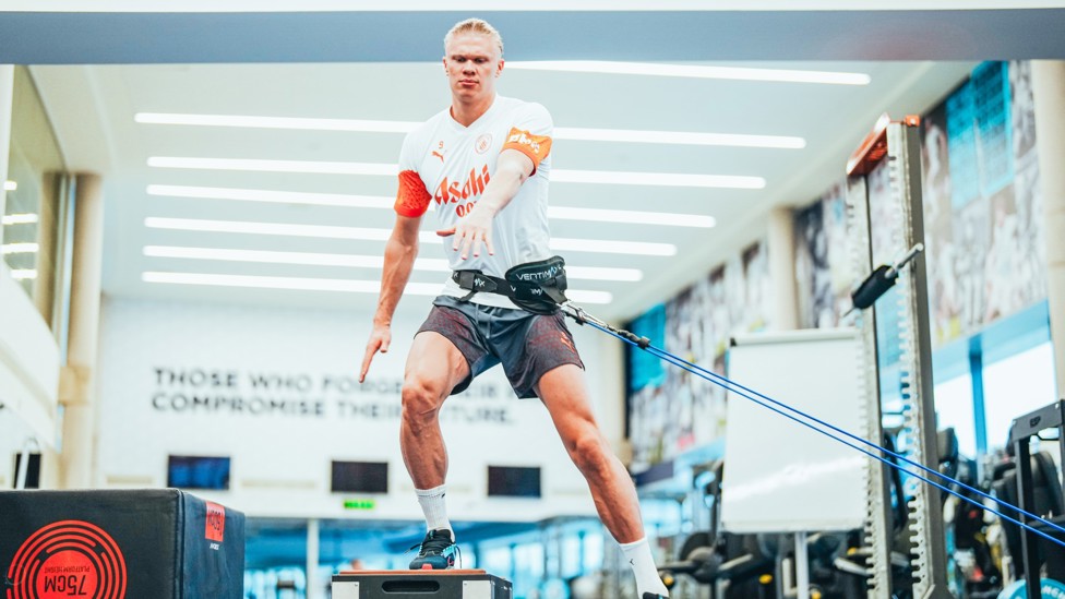 RETURN TO MANCHESTER : Gym work at the CFA