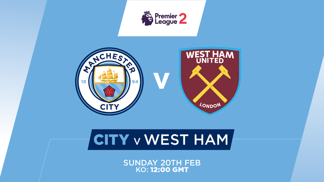 Watch EDS v West Ham live on CITY+