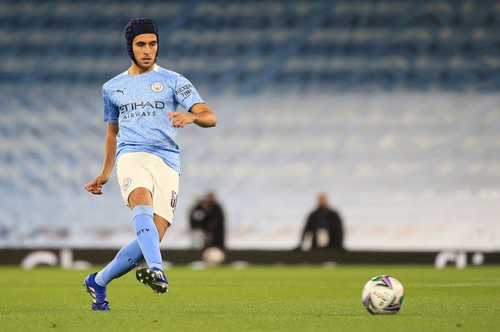  : Eric Garcia with protective headgear