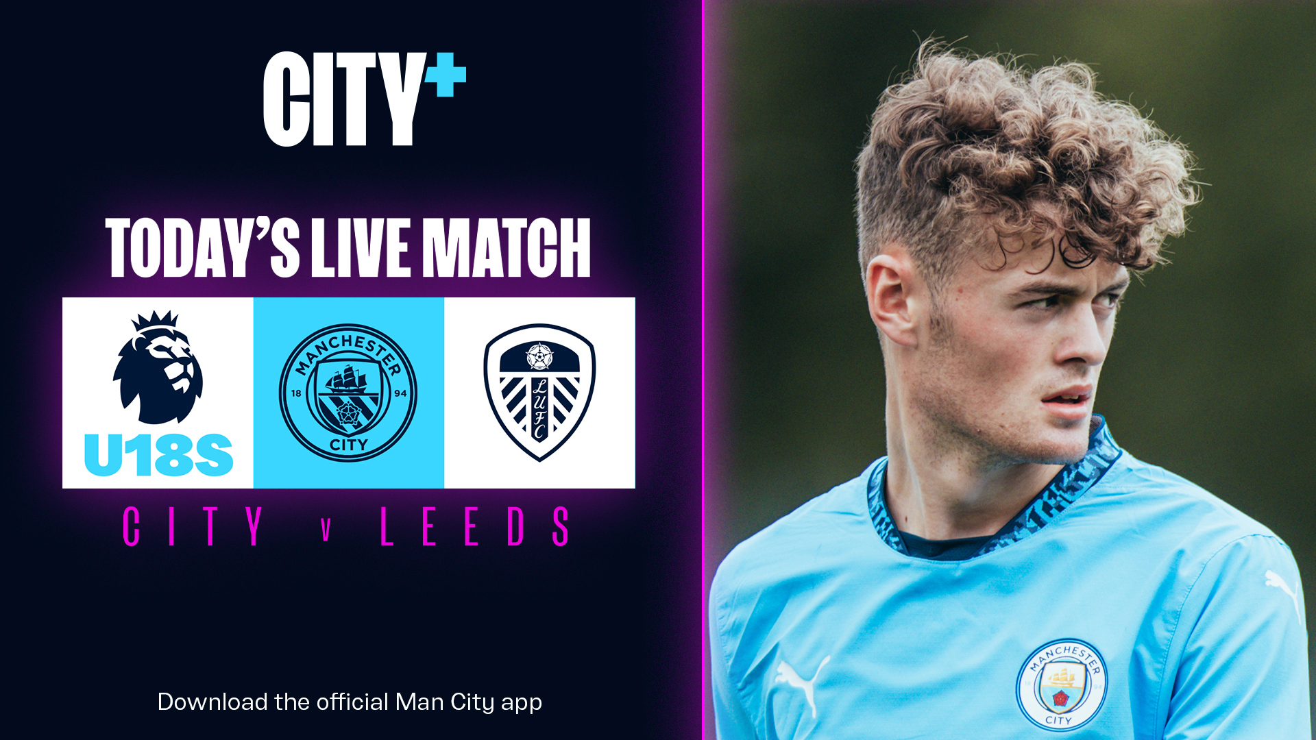 Coming up | City U18 v Leeds | Premier League U18 North