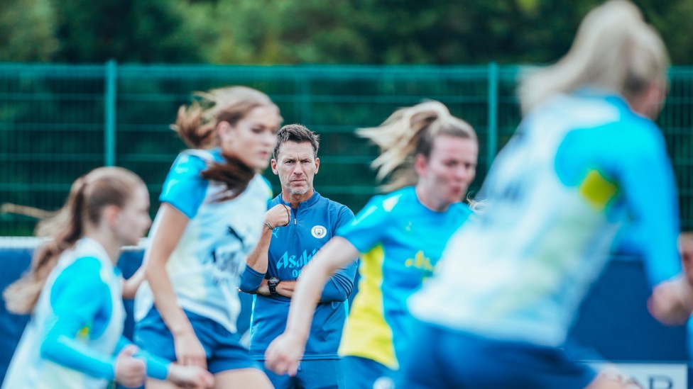 WATCHING ON : Gareth Taylor observes proceedings. 