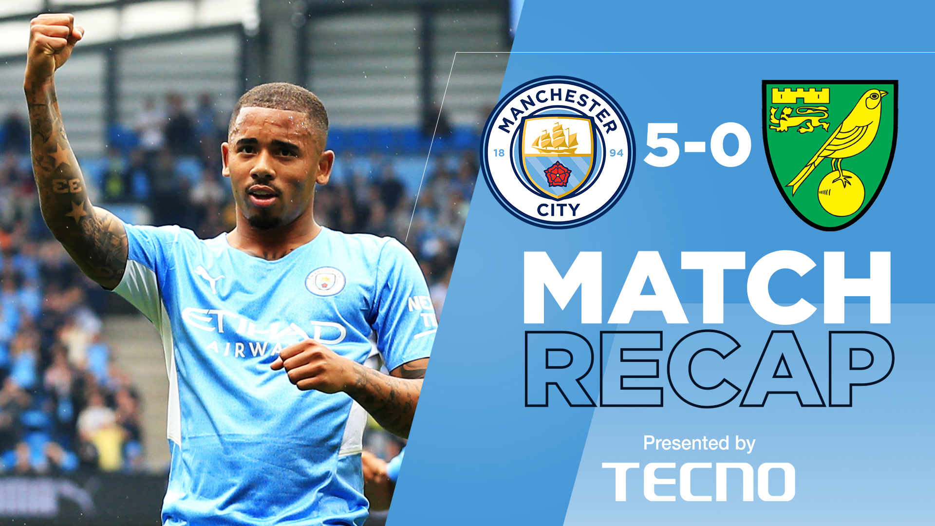  Match Recap: City 5-0 Norwich