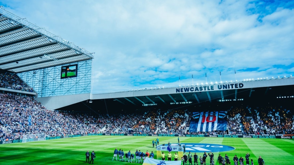 WALK OUT: Approaching kick-off