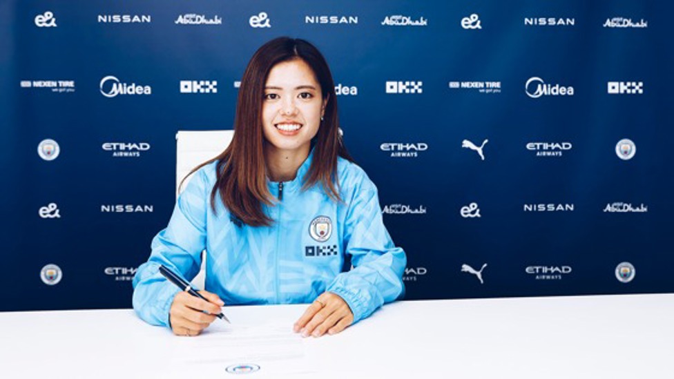INCOMING : Hasegawa completes her move to City from West Ham United on deadline day in the summer of 2022.