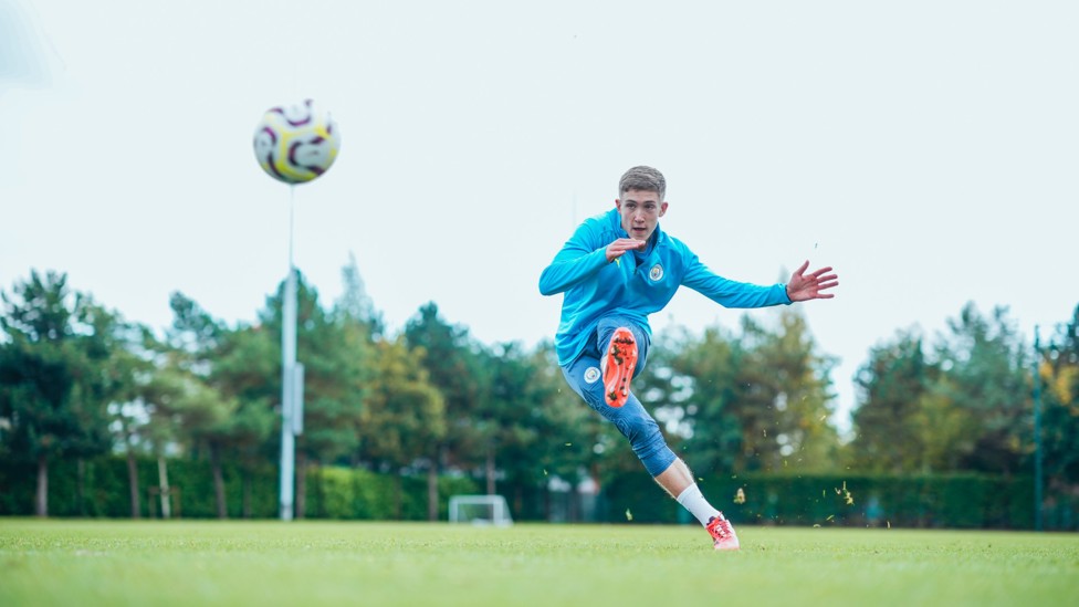 SUPER SEB : Defender Seb Naylor shows off his shooting skills.