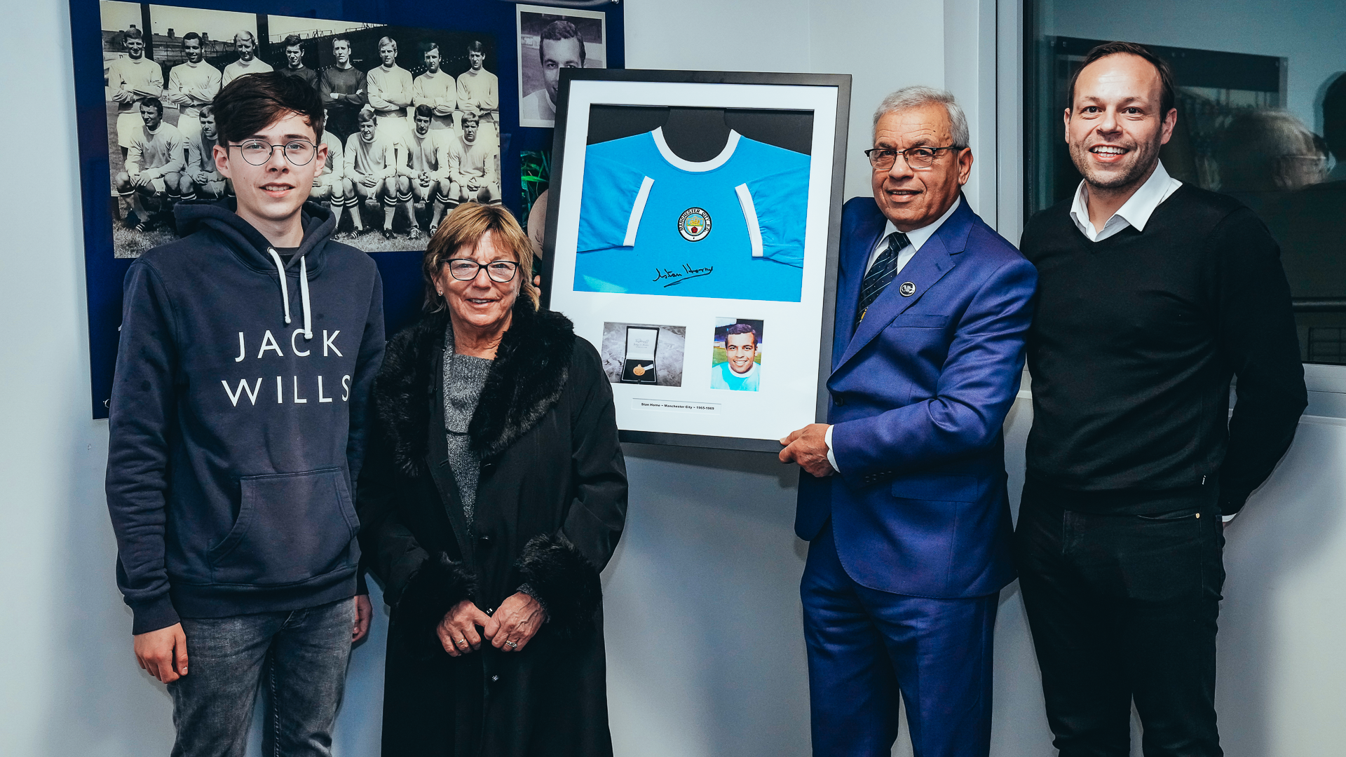 FAMILY AFFAIR: Stan with wife Ethel, son Matthew and grandson Finlay.