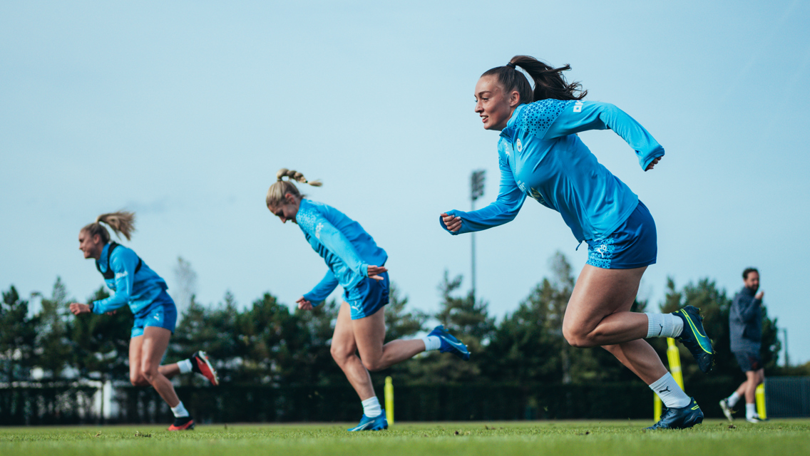 Training in the autumn sunshine