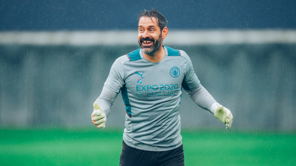 SCOTT FREE : Scott Carson in high spirits