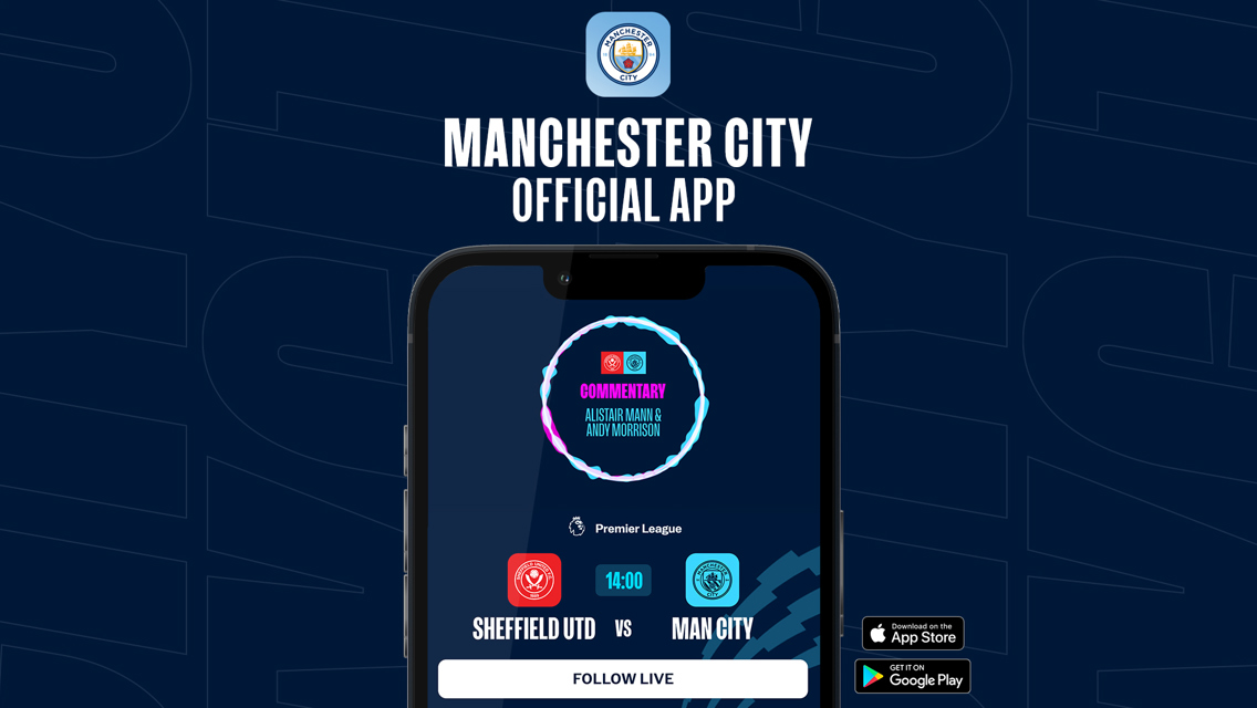 How to follow Sheffield United v City on our official app