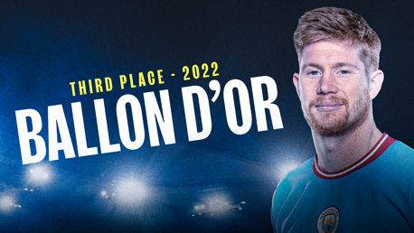 De Bruyne finishes third in 2022 Ballon d’Or prize