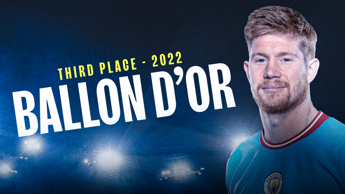 De Bruyne finishes third in 2022 Ballon d’Or prize