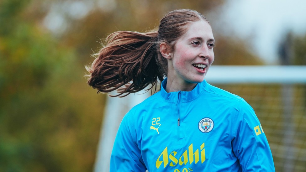 SAFE HANDS : Brilliant to see Sandy MacIver back in full training as her ACL recovery continues