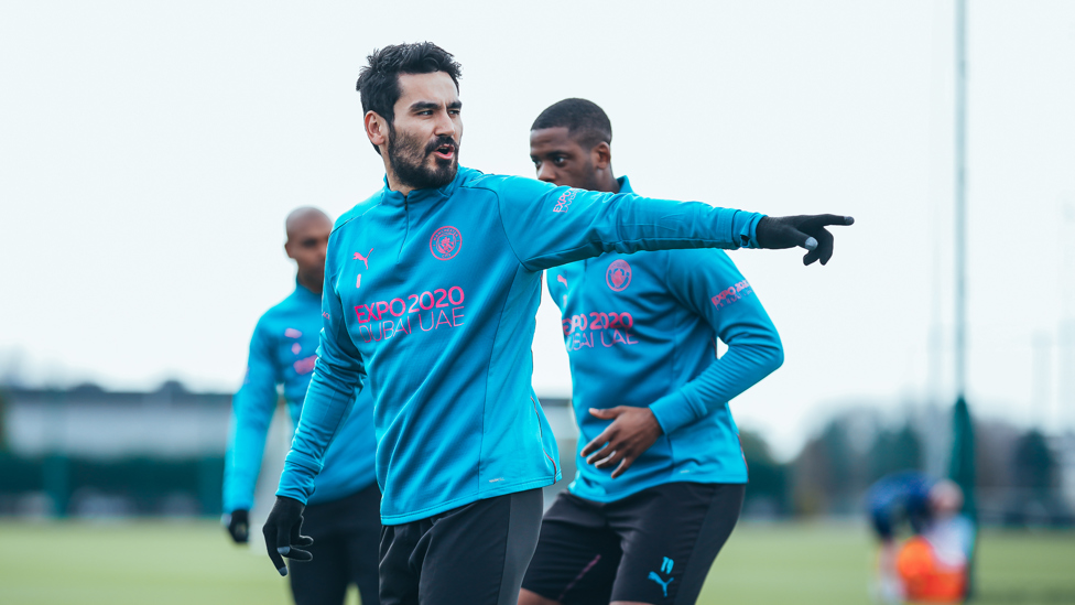 MIDFIELD MAESTRO : Ilkay Gundogan dishes out some instructions