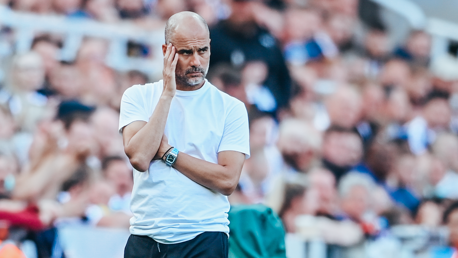 PROWLING PEP: The boss watches on.