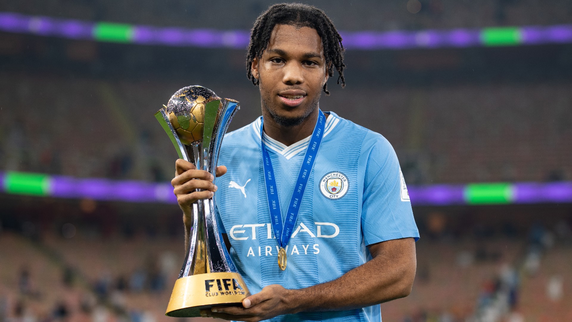 WORLD CHAMPION: Micah was also part of the City that lifted the FIFA Club World Cup last month.