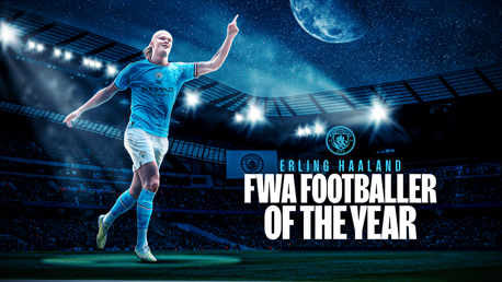 Haaland wins FWA Footballer of the Year award!