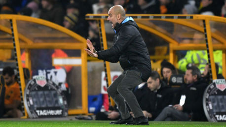 PEP TALK: The boss dishes out instructions from the touchline