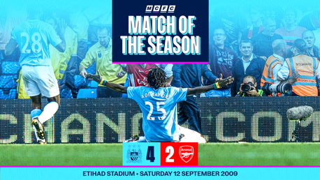 Match of the Season: City 4-2 Arsenal 2009