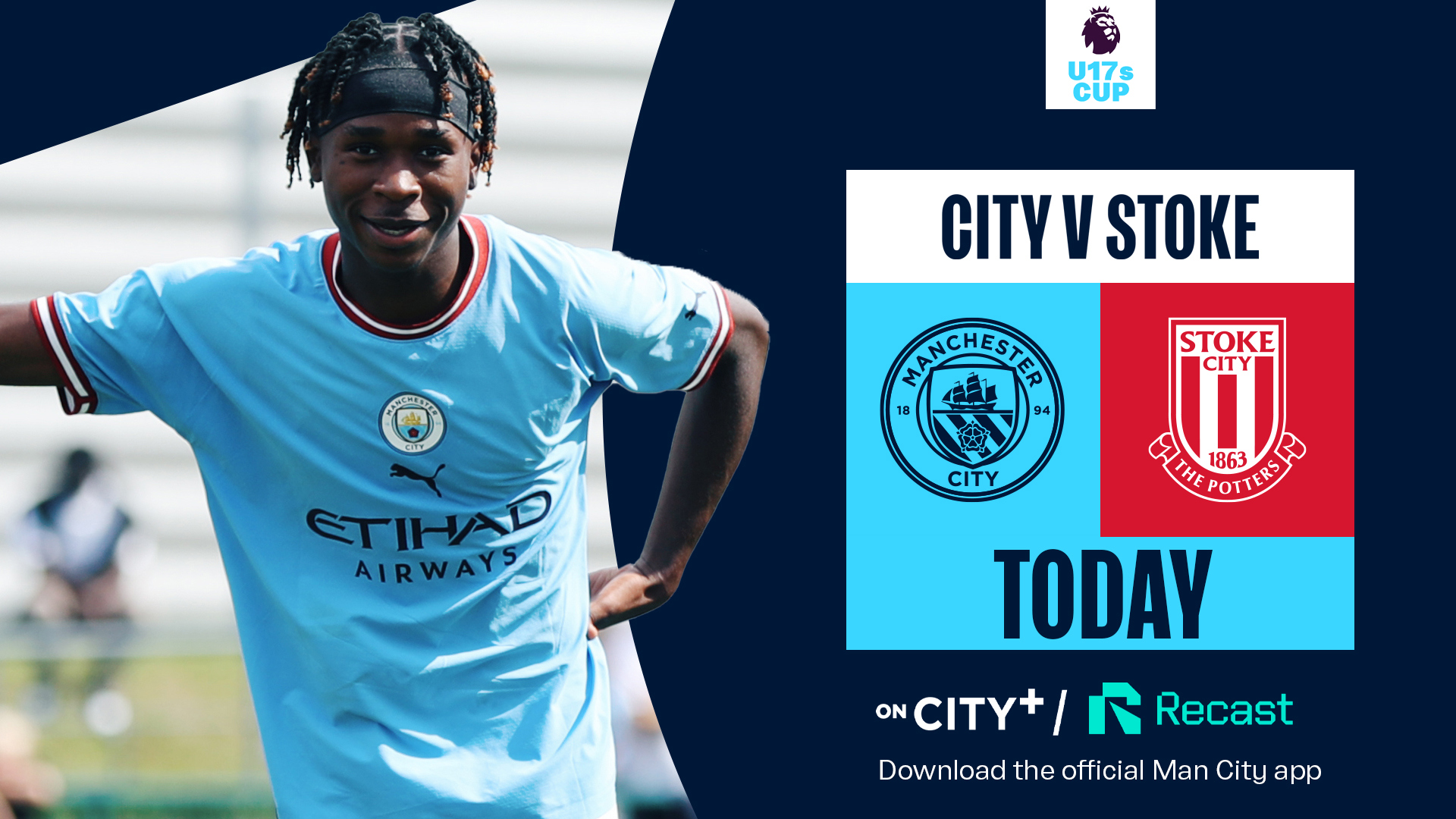 Watch City v Stoke live on CITY and Recast