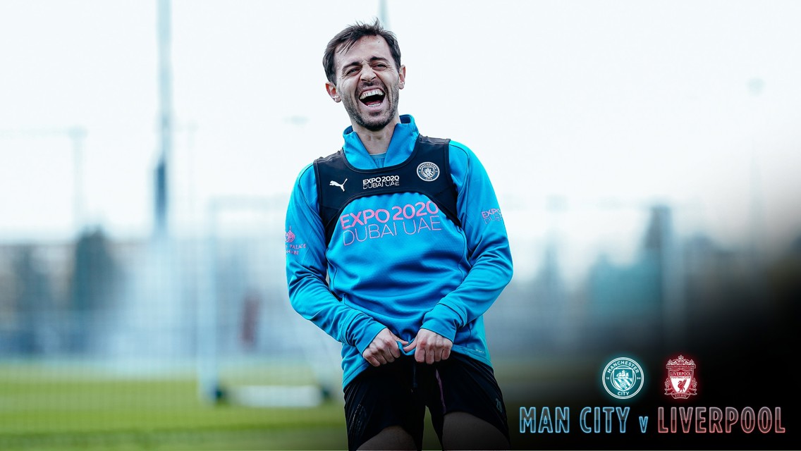 Training: City step up preparations ahead of Liverpool clash