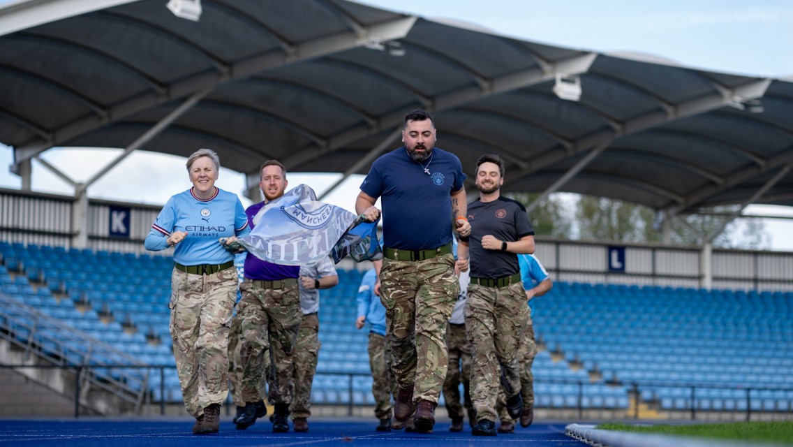 CITC Military vets walk marathon for Remembrance 