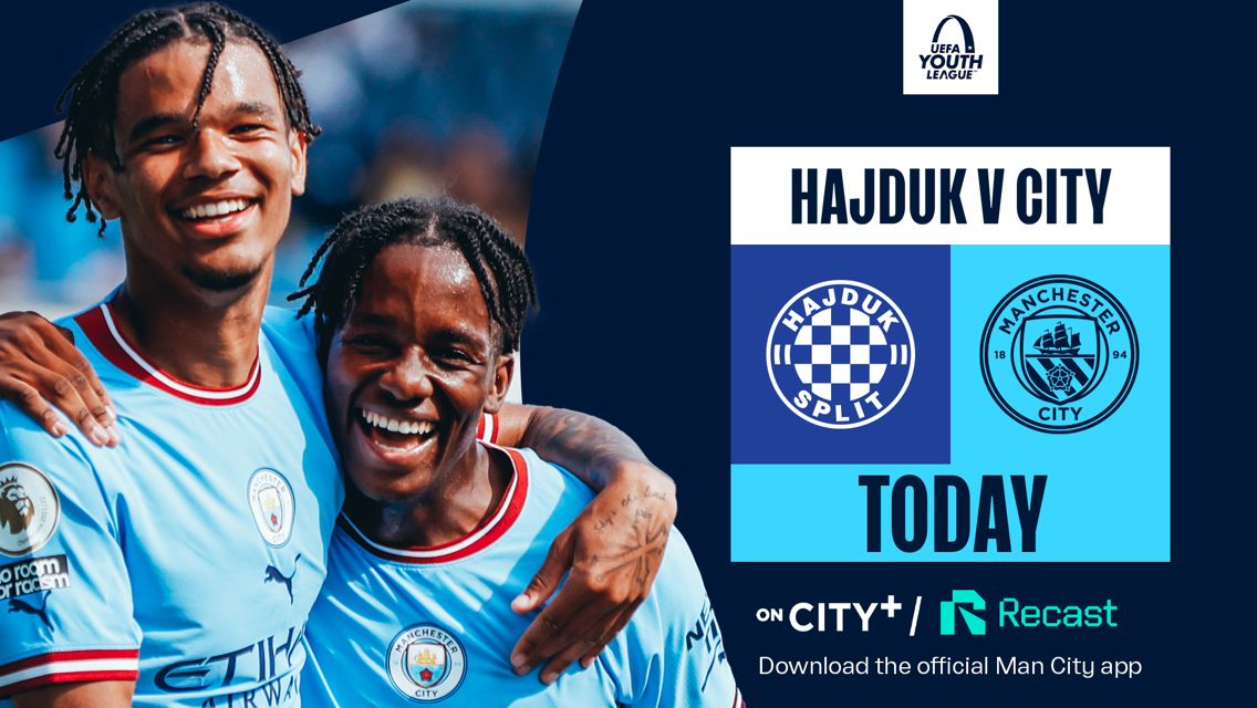 Watch City’s UYL trip to Hajduk Split on CITY+ or Recast 