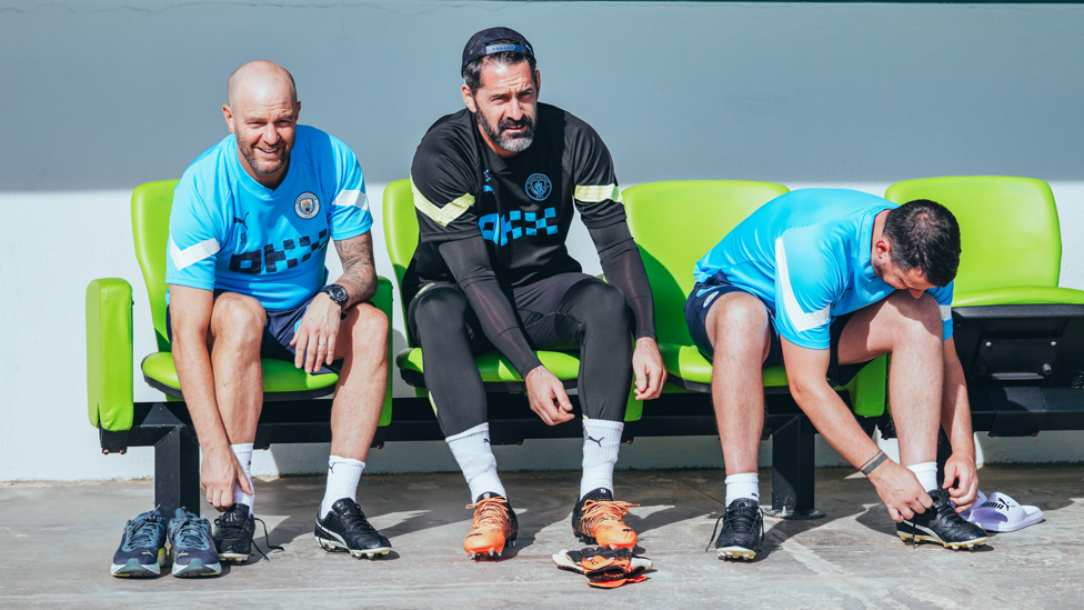 READY TO RUMBLE : Scott Carson gets set for Wednesday's session