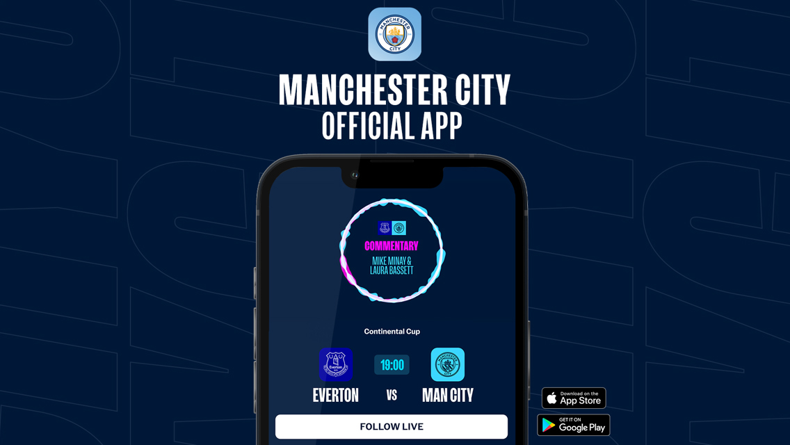 How to follow Everton v City on our official app