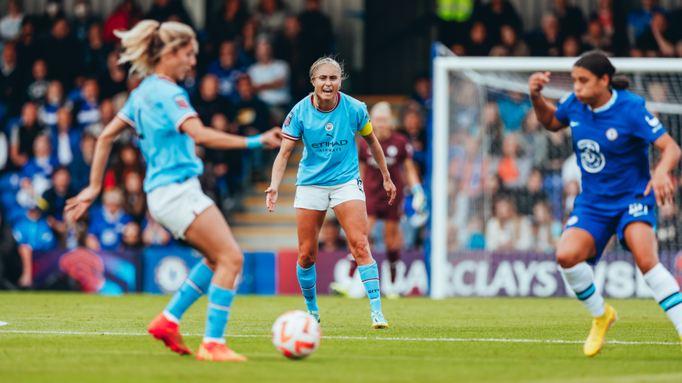 BIG WINS : This season Steph Houghton has played crucial roles in games such as our win over Chelsea.