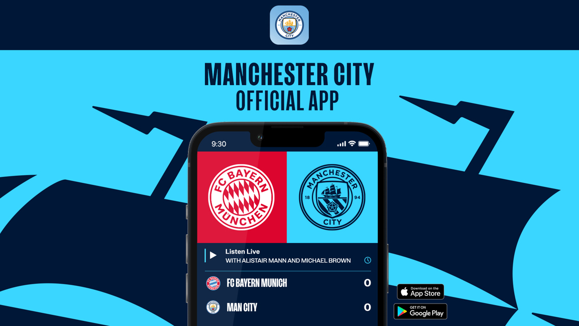 How to follow Bayern Munich v City on our official app 