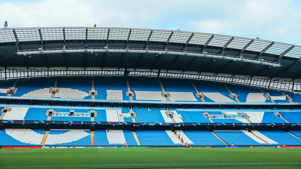 HOME : The Etihad looking as beautiful as always ahead of the visit of Wolves.