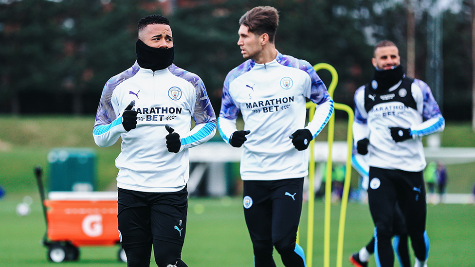 Three amigos : Gab J, John Stones and Kyle Walker