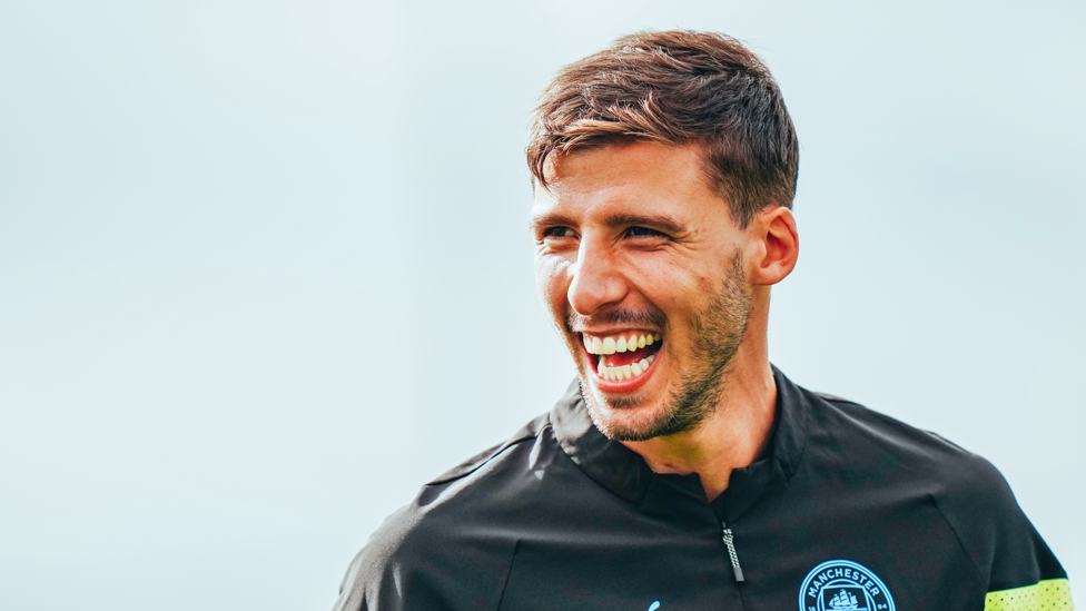 LET'S GO : Ruben Dias gives a big smile