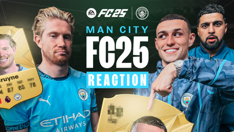 WATCH: City players react to their FC 25 ratings!