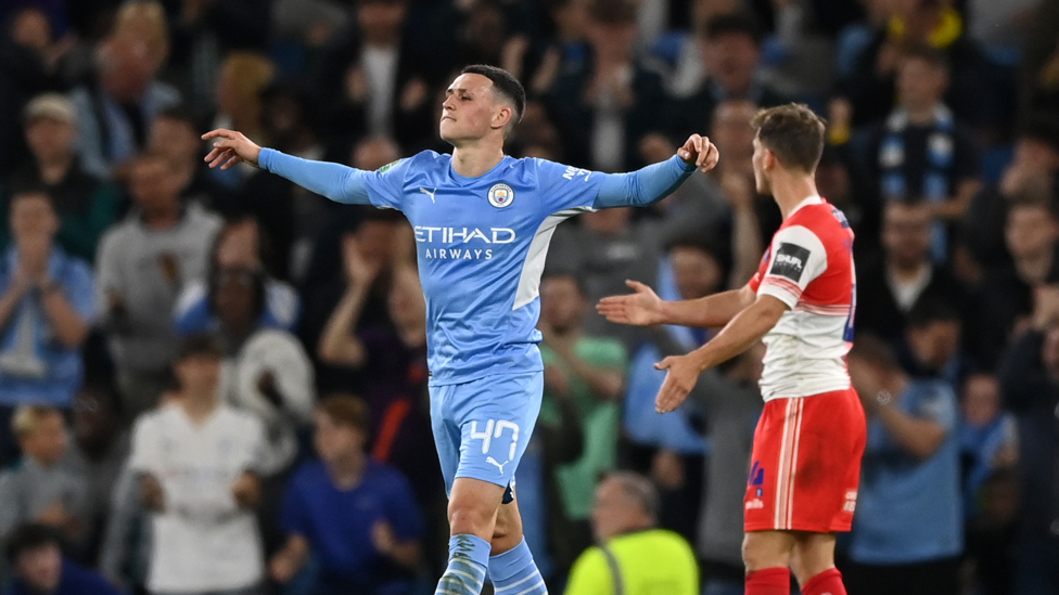 STARBOY : Our Stockport maestro has his first goal of the season. 