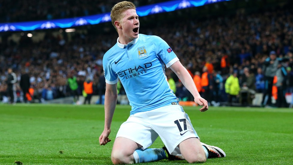 FINAL FOUR : De Bruyne's strike against PSG took us to the Champions League semi-final in 2015/16