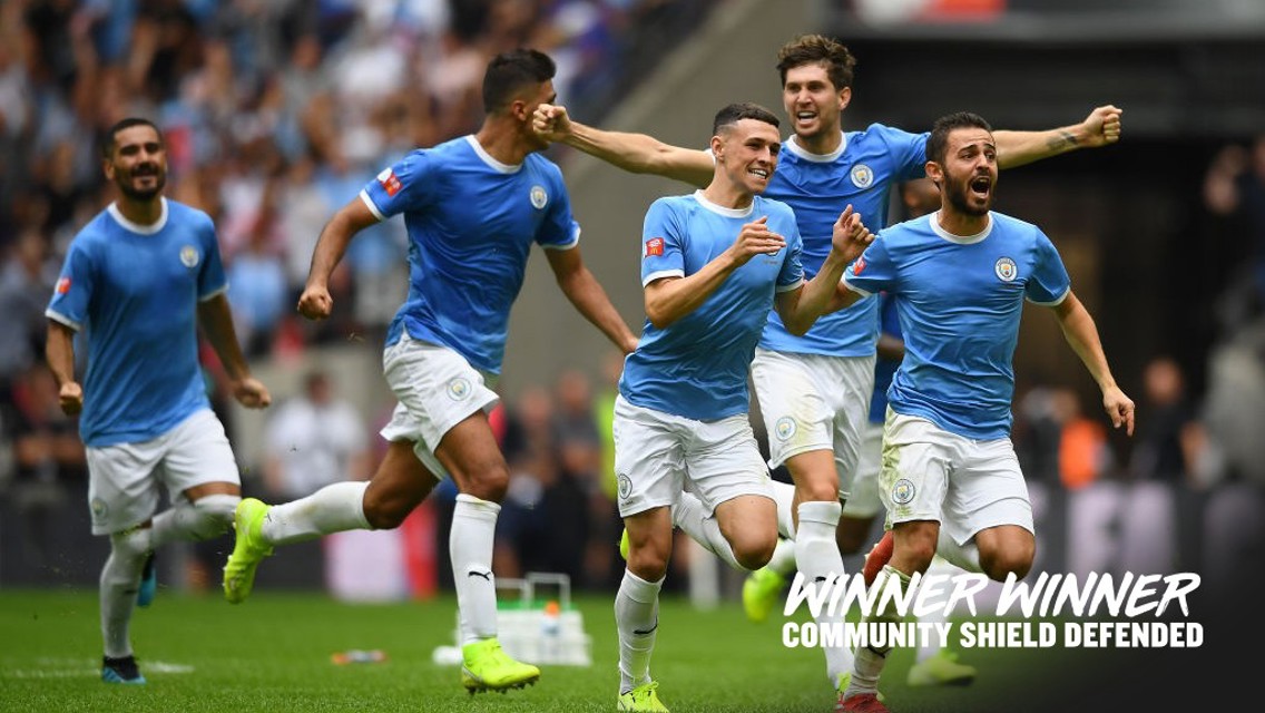 WINNERS: Community Shield champions 2019.