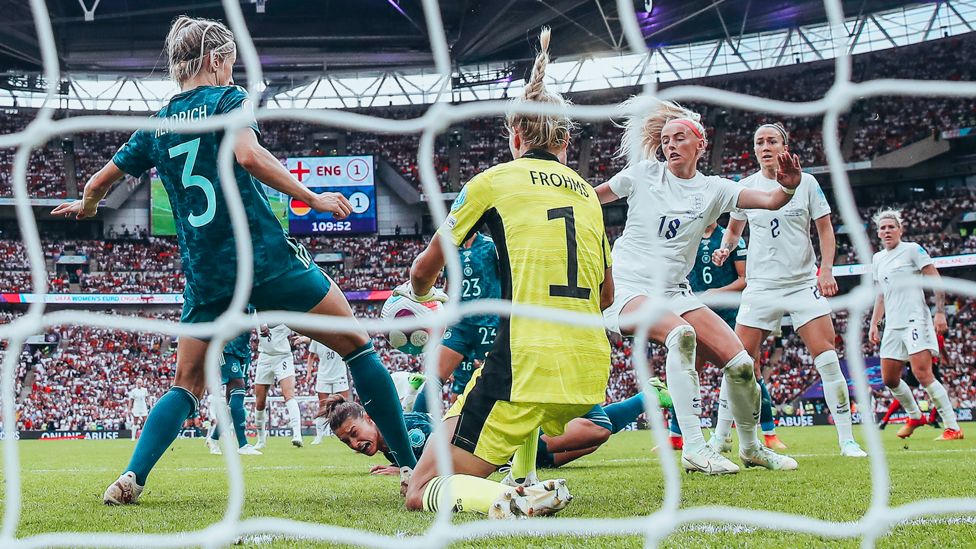 A NATION HOLDS ITS BREATH : Chloe Kelly, a substitute in every game, scores in the final