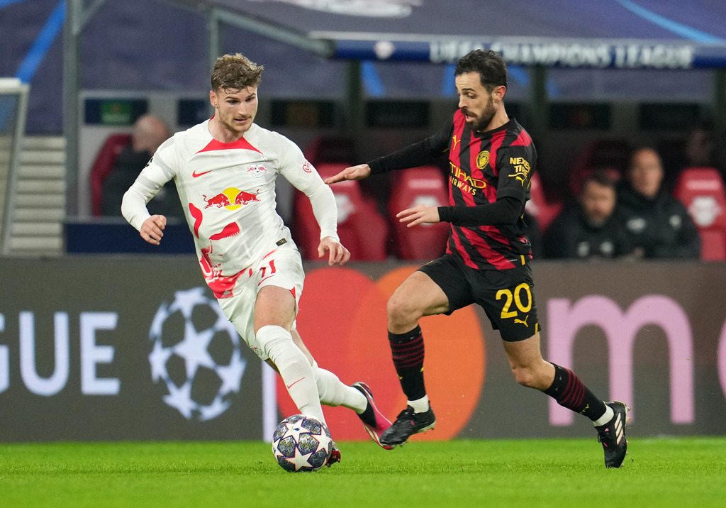 City empata com RB Leipzig no jogo de ida das oitavas da Champions